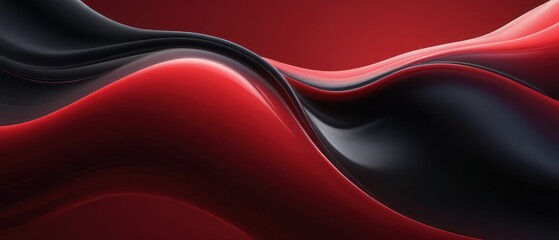 abstract Red black liquid background illustration