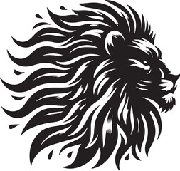 lion head silhouette