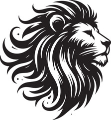 Obraz premium lion head silhouette