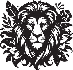 lion head silhouette