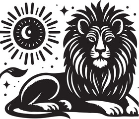 lion head silhouette