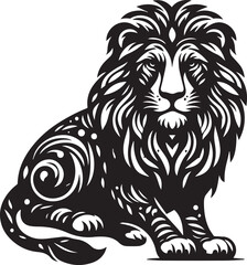 lion head silhouette