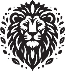 lion head silhouette