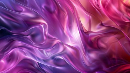 Fototapeta premium Abstract vibrant flowing colors background featuring a mix of purple, pink, and red hues creating a dynamic and mesmerizing visual effect.
