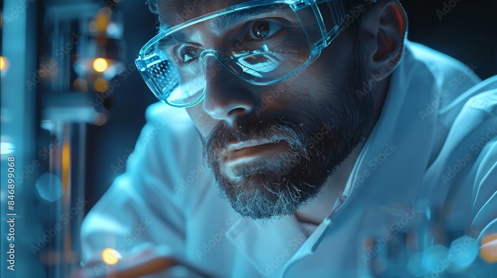 Leinwandbilder innovating a revolutionary new technology is the task of a scientist. generative ai.