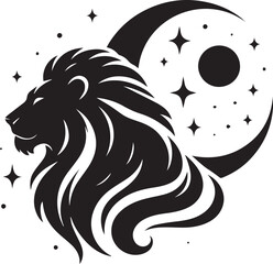 lion head silhouette