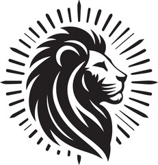 lion head silhouette