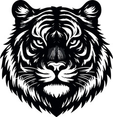 tiger head vector