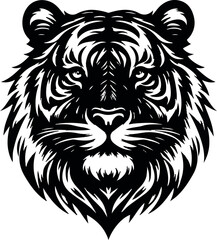 tiger head vector