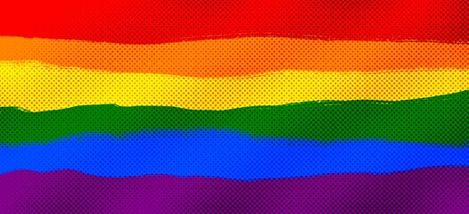Pride Background with Progression Pride Flag Colours. Rainbow Stripes Wallpaper Colours