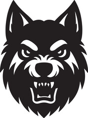 Dog Head Silhouette Vector
