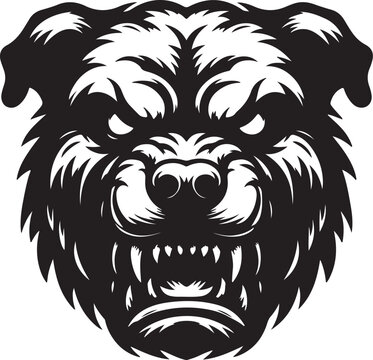 recommend clip art: Dog Head Silhouette Vector