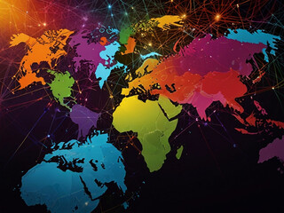 Fototapeta premium Creating and maintaining vibrant global network communities require strategic planning and ongoing engagement 