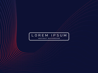 Abstract shining wave lines on blue background. Dynamic wave pattern. Modern wavy lines. Futuristic technology concept, for banners, posters, brochures, flyers, certificates, websites, etc.