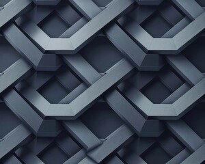 Photo of Elegant and minimalist pattern of interlocking geometric shapes