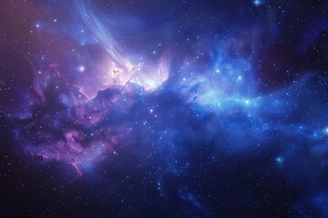 majestic stars and nebula in deep outer space cosmic constellation galaxy background