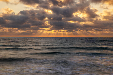 Sunset beach Valmitão Oeste of Portugal