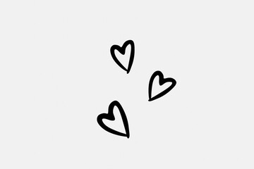 Heart, valentine, love, black, icon