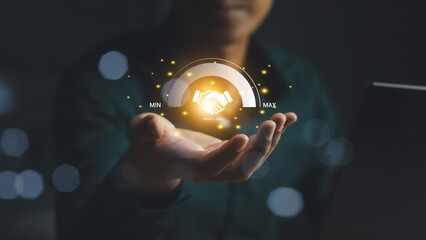 Trusted partner. Trustworthy collaboration, company or contract. Confidence to work together....