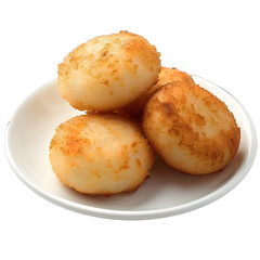 Fototapeta premium [Transparent Background PNG]Four pieces of fried glutinous rice balls