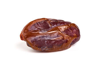 Dried Dates, isolated on white background