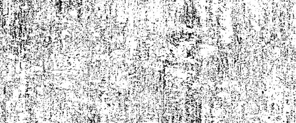 Monochrome texture composed of irregular graphic elements. Distressed uneven grunge background. Abstract vector illustration. Overlay for interesting effect and depth. Isolated on white background.