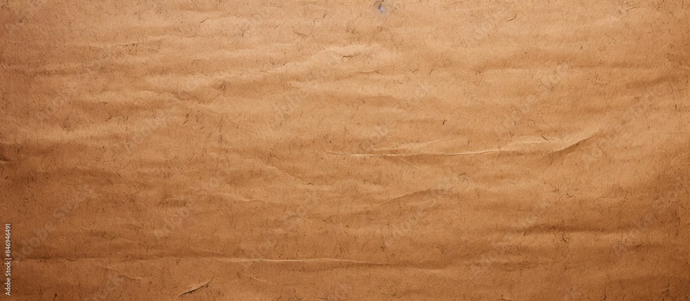 Poster Texture of aged brown cardboard paper provides a rustic background for eco-friendly concepts. with copy space image. Place for adding text or design