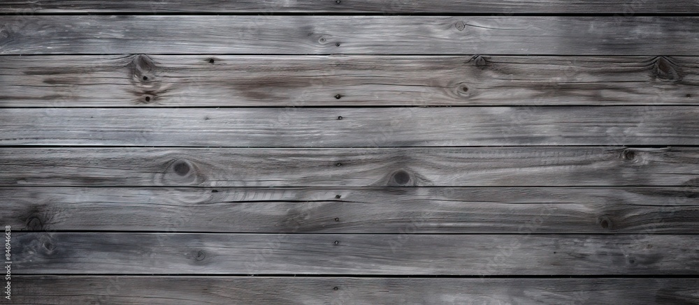 Poster Detailed view of a wooden wall showing numerous knots and grain patterns. with copy space image. Place for adding text or design