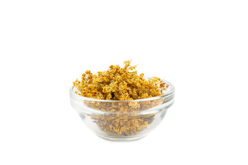 Assortment of dry herbal and berry tea isolated on a white background. Tea party concept. medicinal herbs. Healing herbs.Alternative medicine.Linden, calendula, cornflowers, marigold, tansy, tea rose.