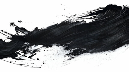Obraz premium black and white paint