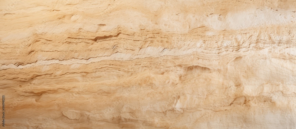 Poster a striking sandstone wall displaying a distinct brown and white rock design adds natural beauty to t