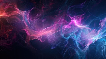 Obraz premium Fractal Smoke with High Resolution Quality for Graphic Design Projects in Cosmos Science and Abstraction