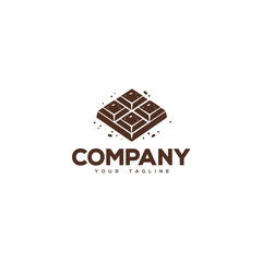 Creative logo design depicting a chocolate cookie. 