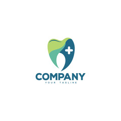 Creative logo design depicting a tooth made from monolines. 