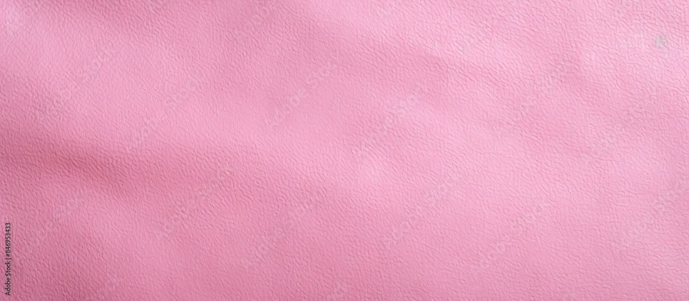 Poster Close-up photo of a textured pink leather background with a soft illumination, suitable for graphic design projects. with copy space image. Place for adding text or design