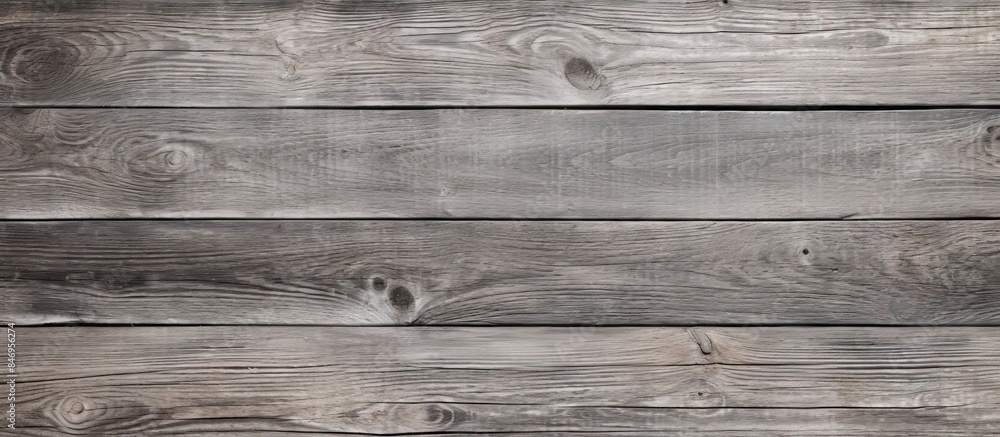 Poster Detailed close-up of a textured wooden wall with multiple weathered wood boards creating an abstract background. with copy space image. Place for adding text or design