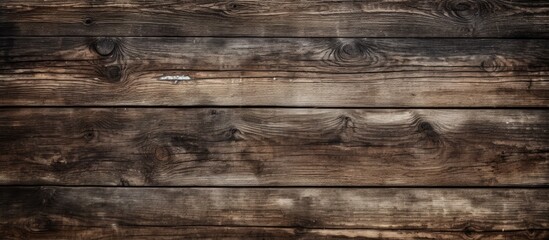 Obraz premium Weathered wooden wall featuring a small white sign, showcasing a rustic and charming aesthetic. with copy space image. Place for adding text or design