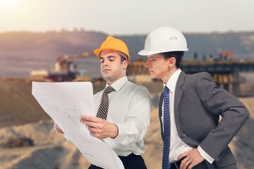 Geologist Explorers collect samples at work