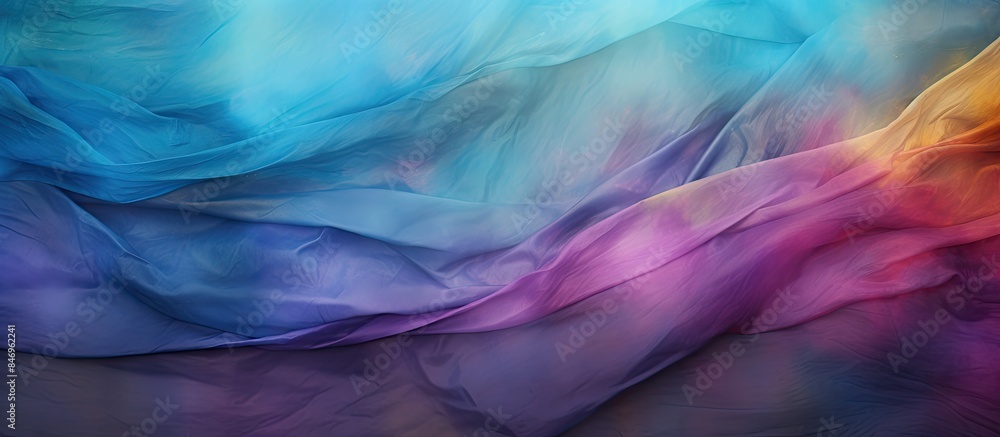 Aufkleber vibrant textile texture of dyed fabric as a vivid and eye-catching background. with copy space image