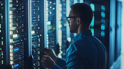 It professional monitoring data center operations