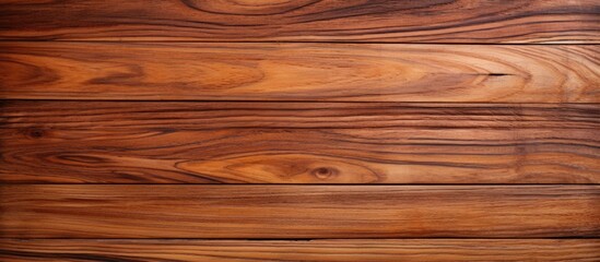 Fototapeta premium Detailed view of the intricate wood grain pattern on a Teak wood wall surface. with copy space image. Place for adding text or design