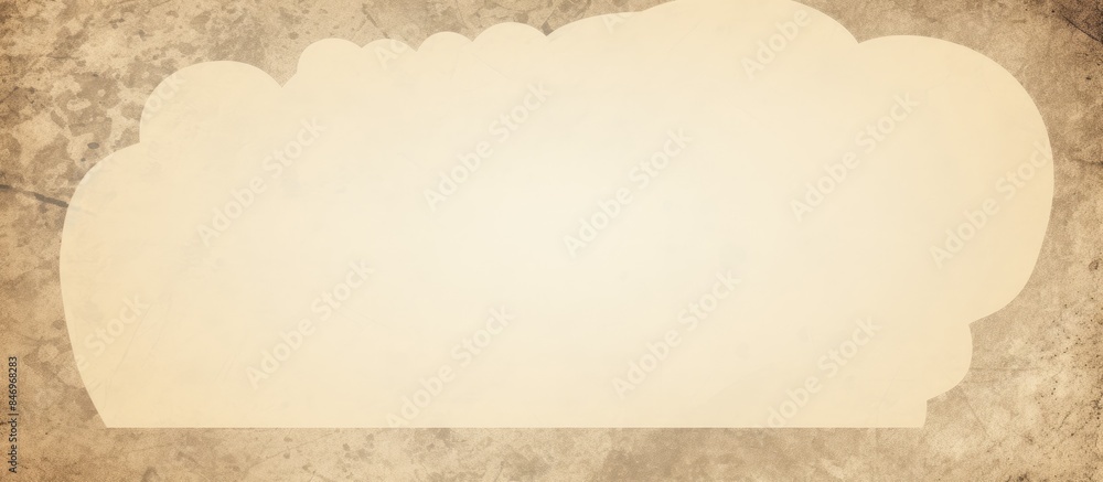 Aufkleber Vintage paper displaying a distinctive scallop design, adding a touch of nostalgia and charm. with copy space image. Place for adding text or design