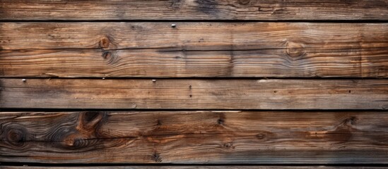 Fototapeta premium Close-up view of a rustic textured background made of old wooden vertical boards. with copy space image. Place for adding text or design