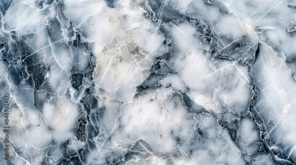 Poster Close-up shot of a polished marble surface with intricate patterns and textures