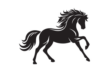 Horse Silhouette Vector with Artwork