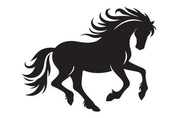 Horse Silhouette Vector with Artwork