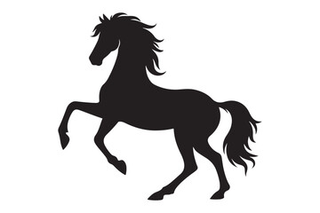 Horse Silhouette Vector with Artwork