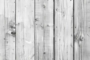 A simple wooden fence photographed in black and white