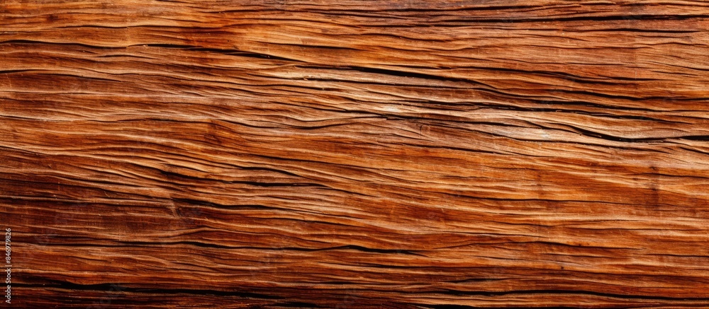 Fototapete Close-up view showcasing the intricate texture of a tree trunk and the unique bark of an African palm tree. with copy space image. Place for adding text or design