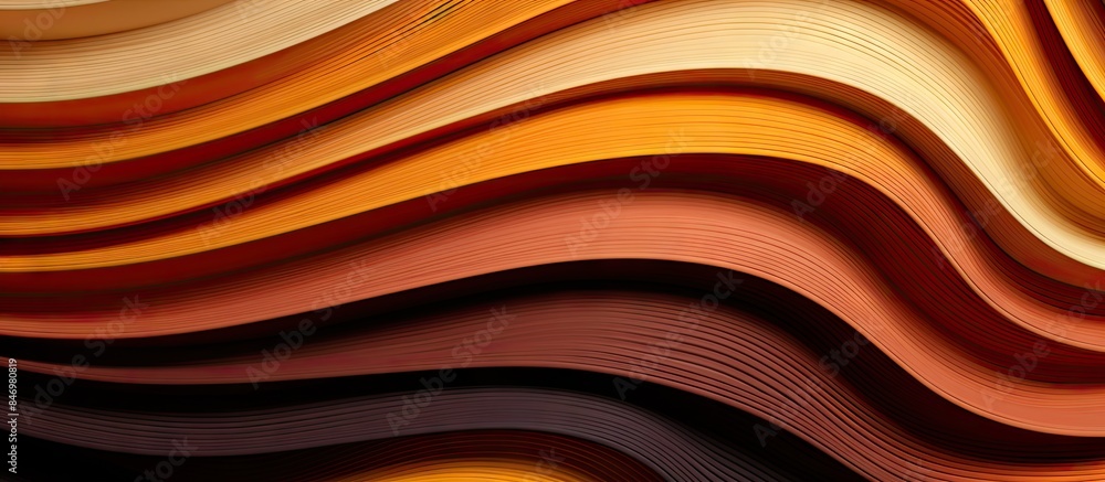 Poster Brown base surface showcasing a vivid and intricate print design in various colors. with copy space image. Place for adding text or design